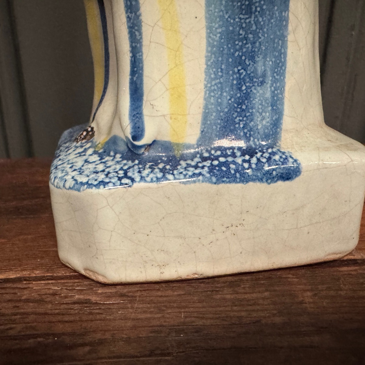 Vierge d'accouchée en faïence XIXe Ste Marie -photo-4