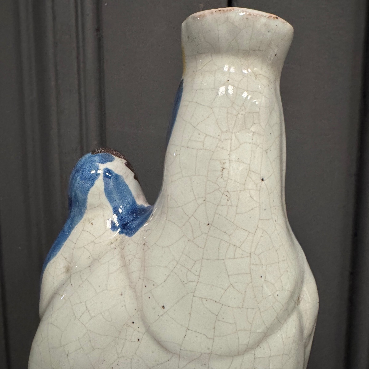 Vierge d'accouchée en faïence XIXe Ste Marie -photo-5