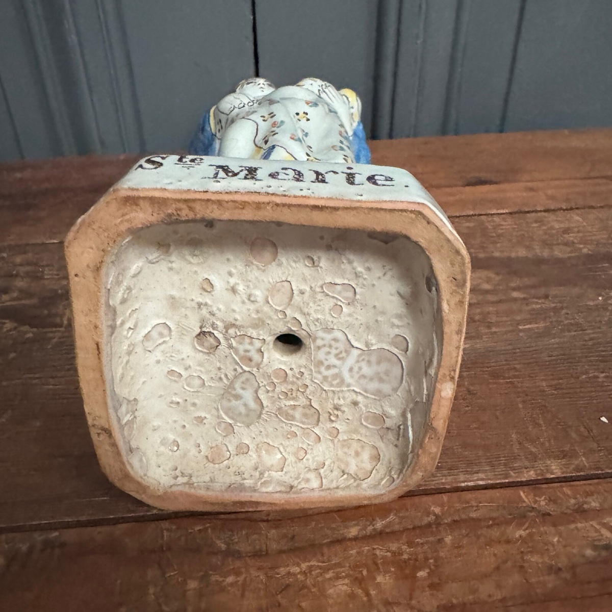 Vierge d'accouchée en faïence XIXe Ste Marie -photo-8