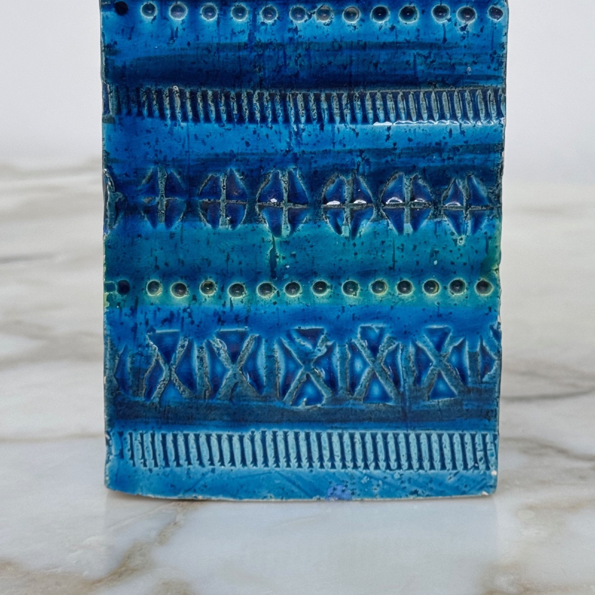 Vase italien en céramique bleue Rimini par Aldo Londi pour Bitossi -photo-1