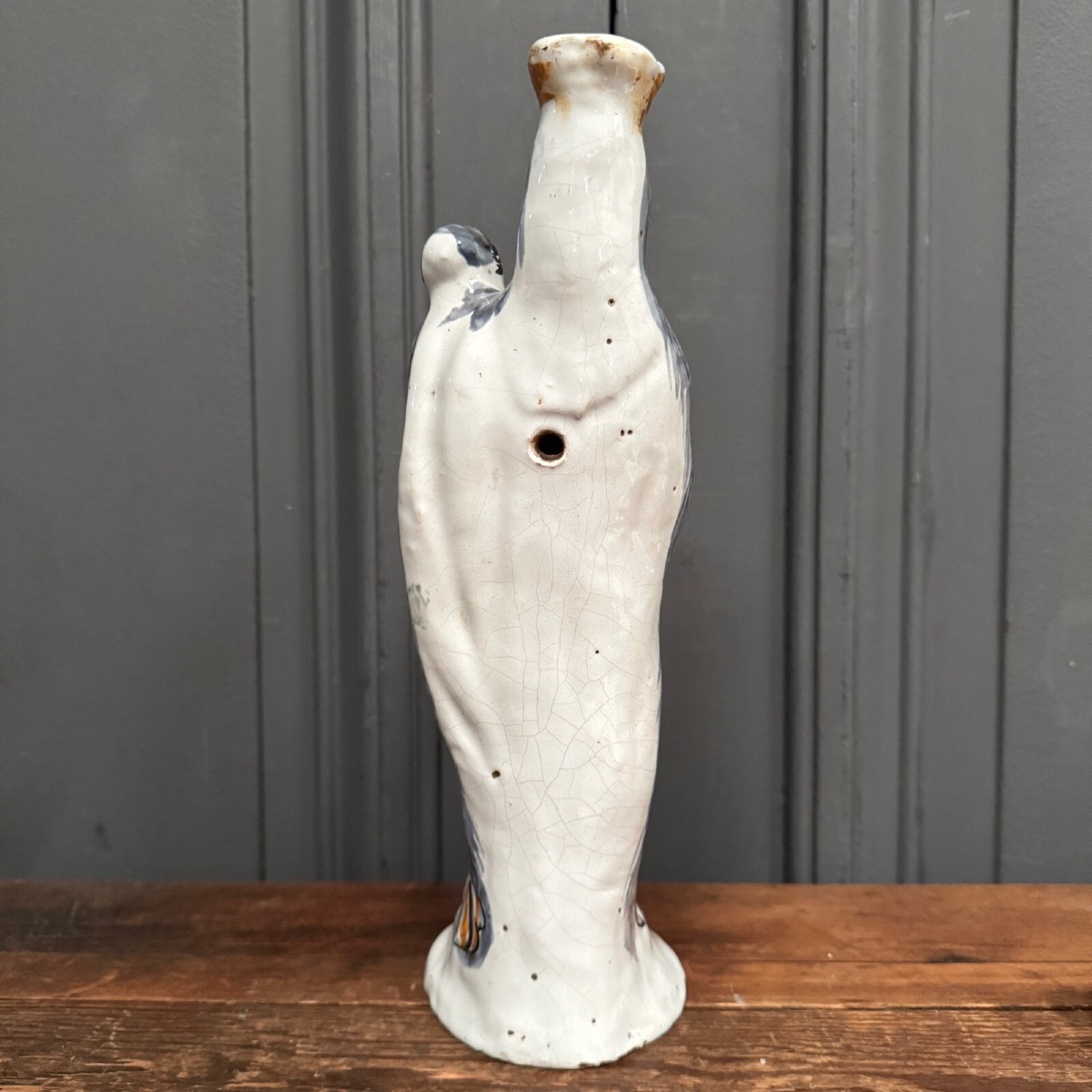 Vierge à l'Enfant en faïence XVIIIe marquage AVMA -photo-3