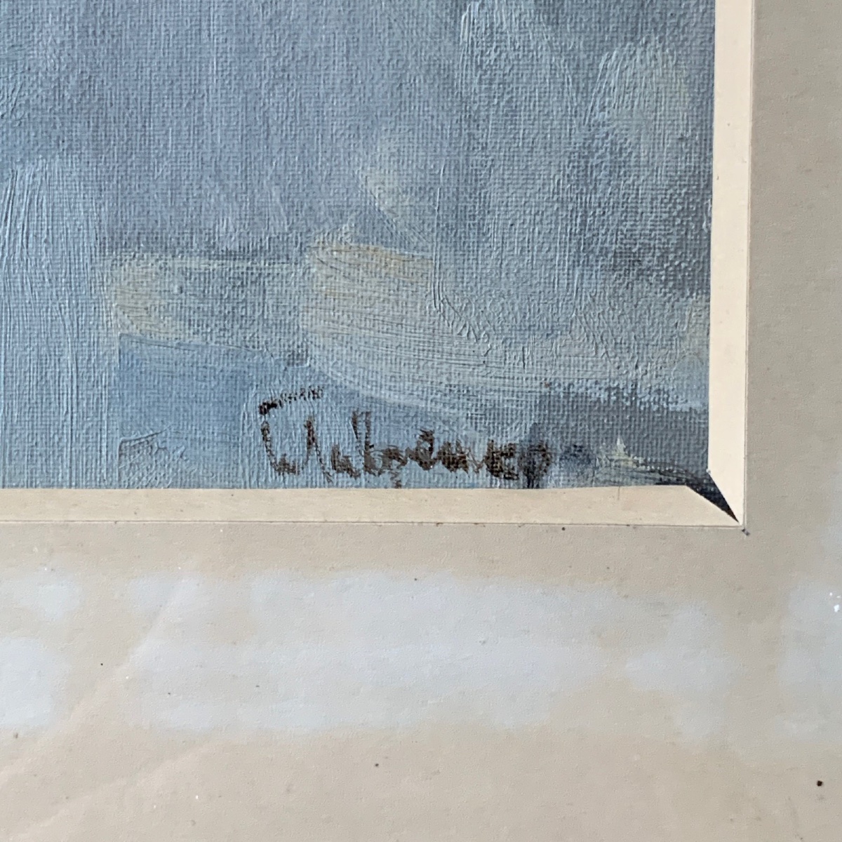 Huile sur Isorel 1960 représentant des patineuses à glace et des juges -photo-2