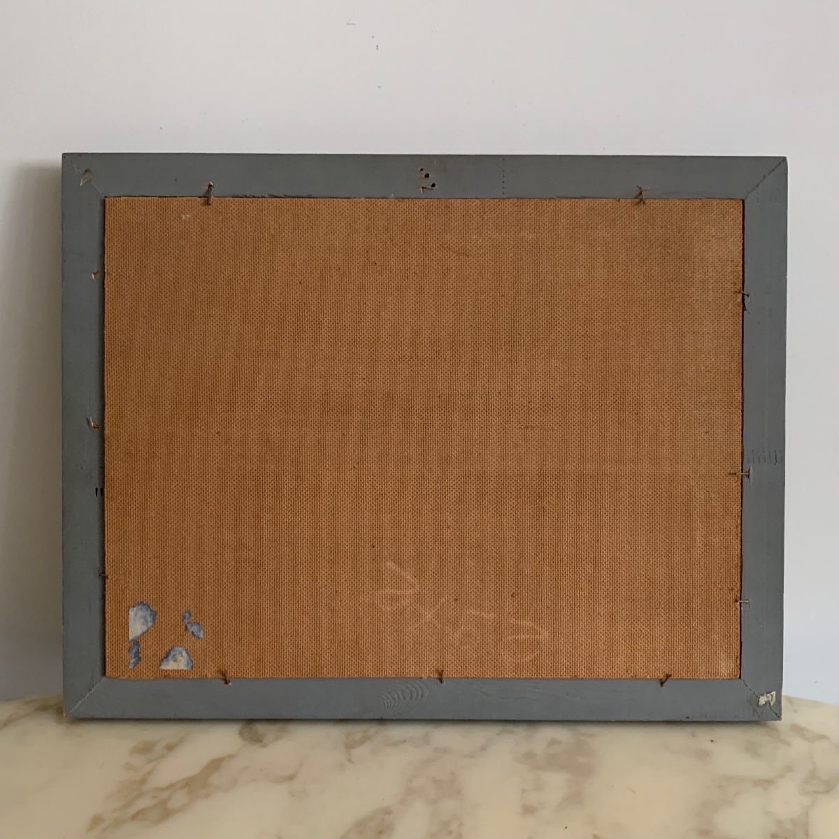 Huile sur Isorel 1960 représentant des patineuses à glace et des juges -photo-5