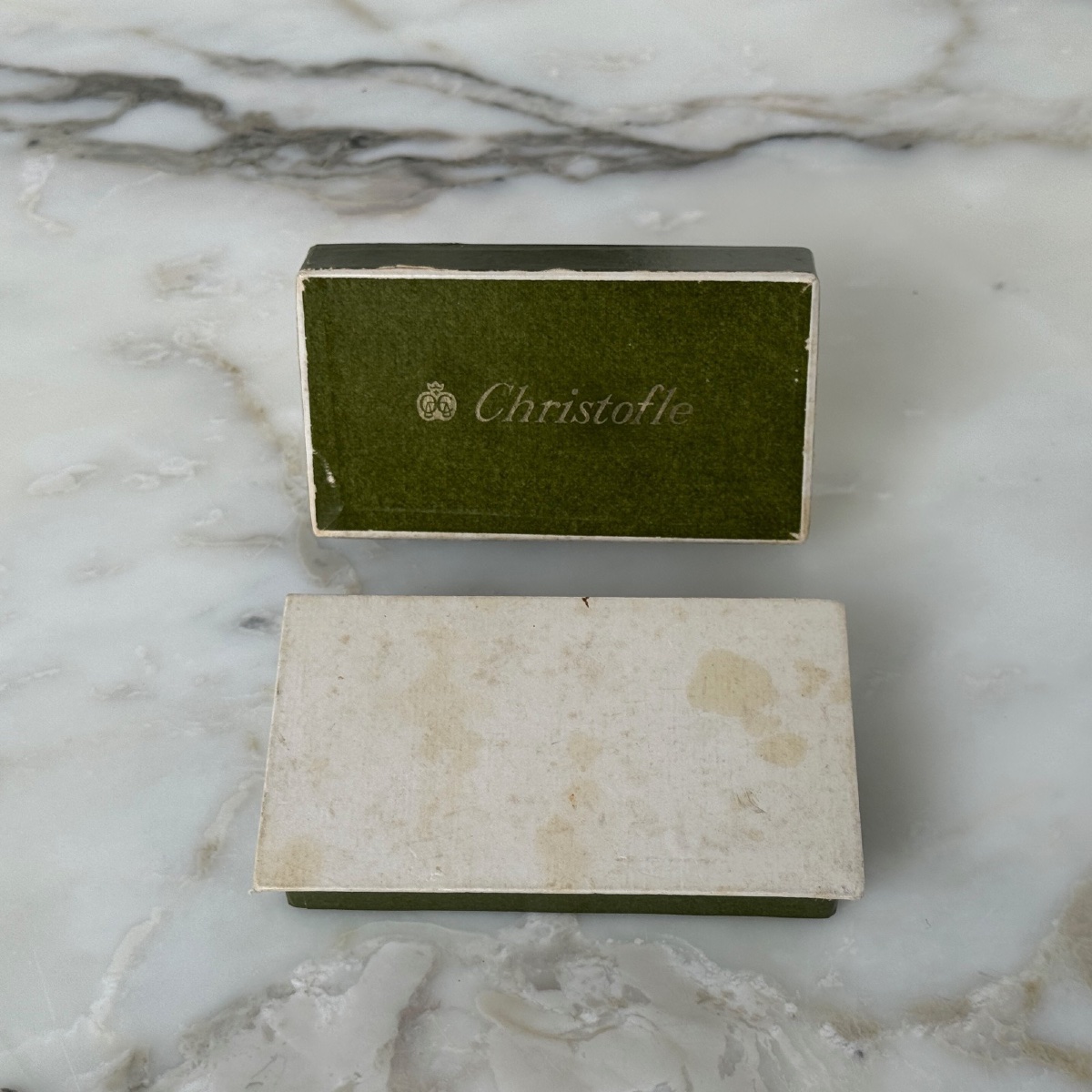 Suite de 6 couteaux Cristofle en métal argenté Art Déco-photo-3