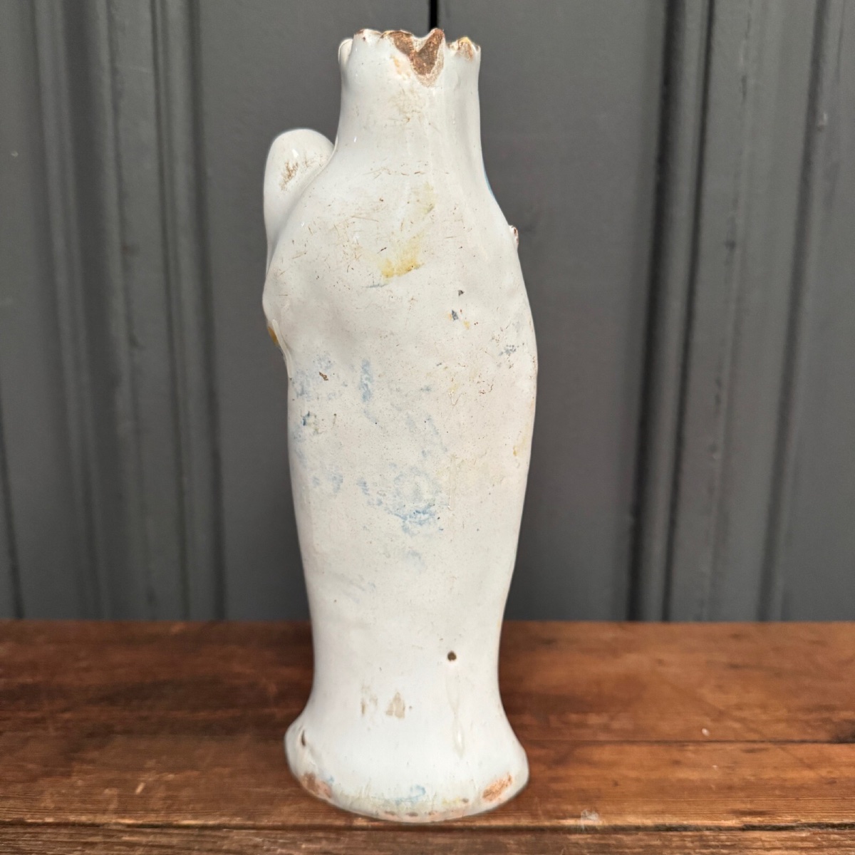 18th-century Nevers Faience Virgin And Child -photo-3