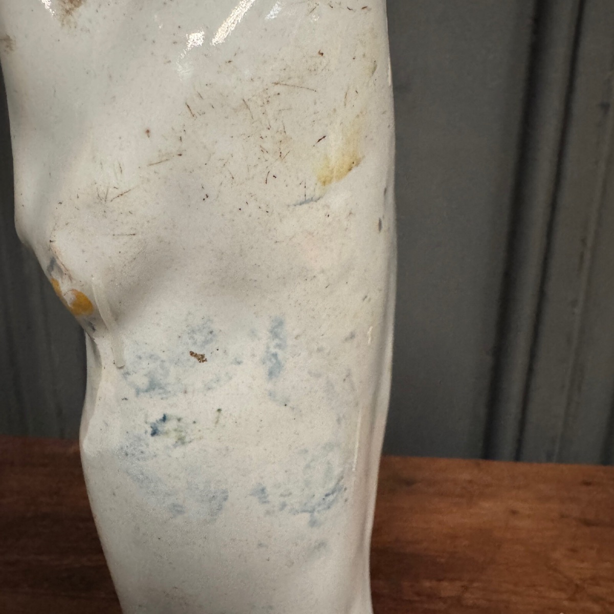 18th-century Nevers Faience Virgin And Child -photo-2