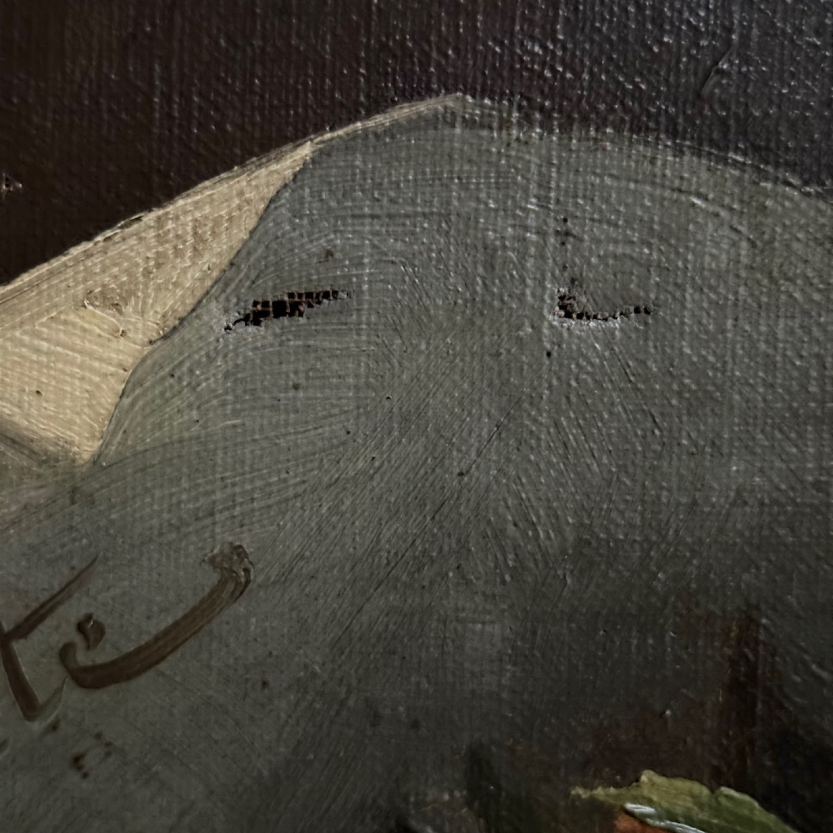 Oil On Canvas, Still Life With A Bouquet Of Roses, Happy Birthday, 1886-photo-4