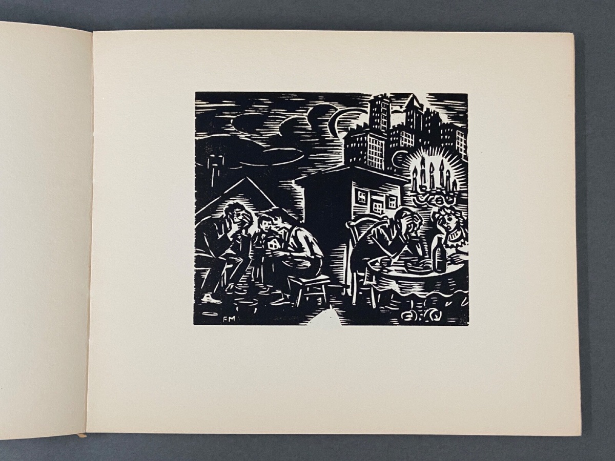 Route des Hommes Soixante Bois Gravés par Frans Masereel 1964 n°44 Zurich-photo-4