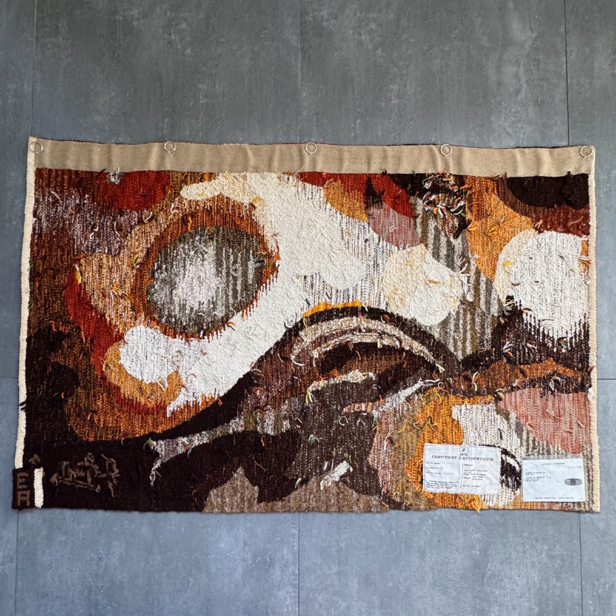 Tapisserie Cosmos XXe par Jacques Fadat ateliers Robert Four -photo-3