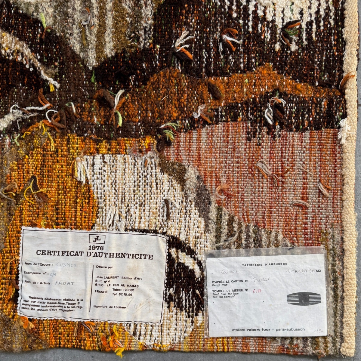 Tapisserie Cosmos XXe par Jacques Fadat ateliers Robert Four -photo-5