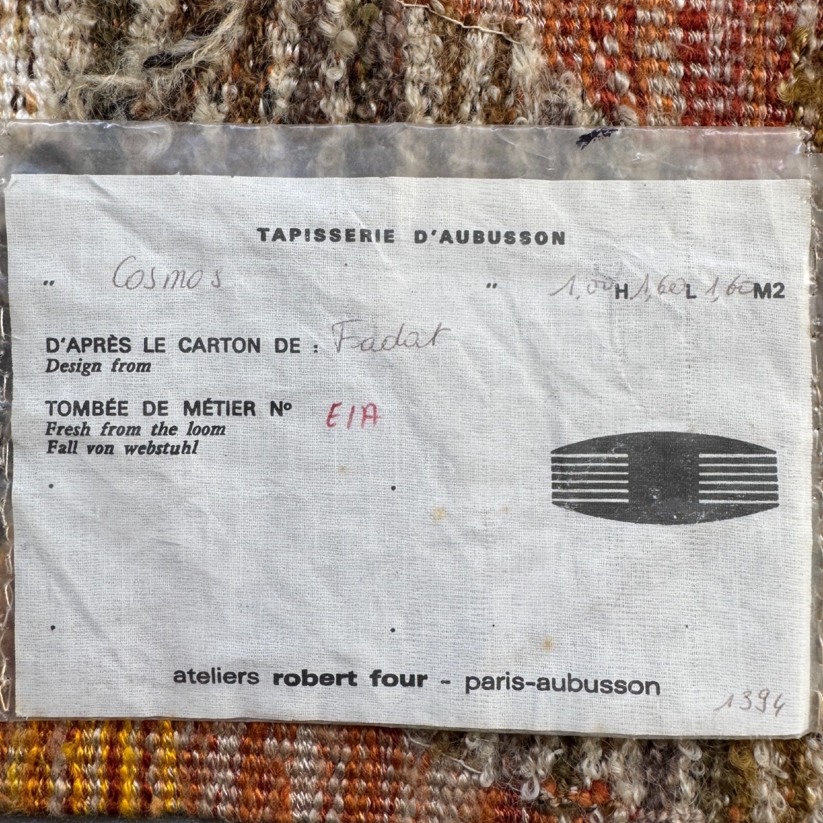 Tapisserie Cosmos XXe par Jacques Fadat ateliers Robert Four -photo-7