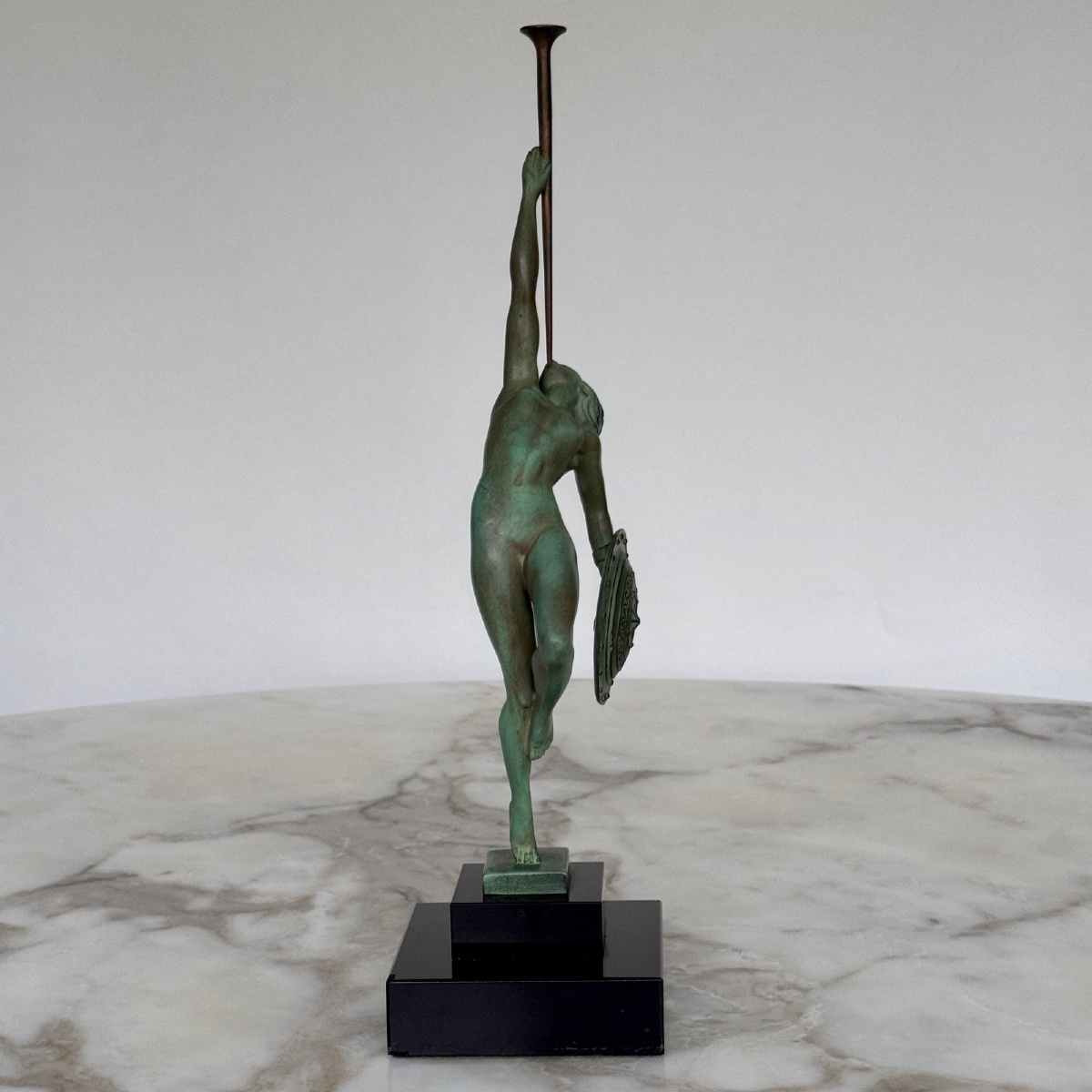 Sujet sculpture Jericho par Guerbe Le Faguays Max Le Verrier 1930-photo-2