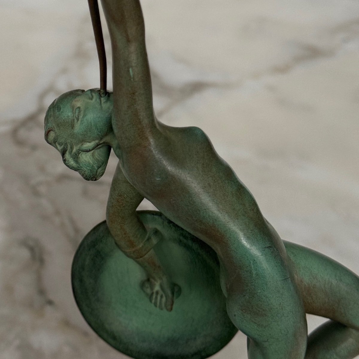 Sujet sculpture Jericho par Guerbe Le Faguays Max Le Verrier 1930-photo-5