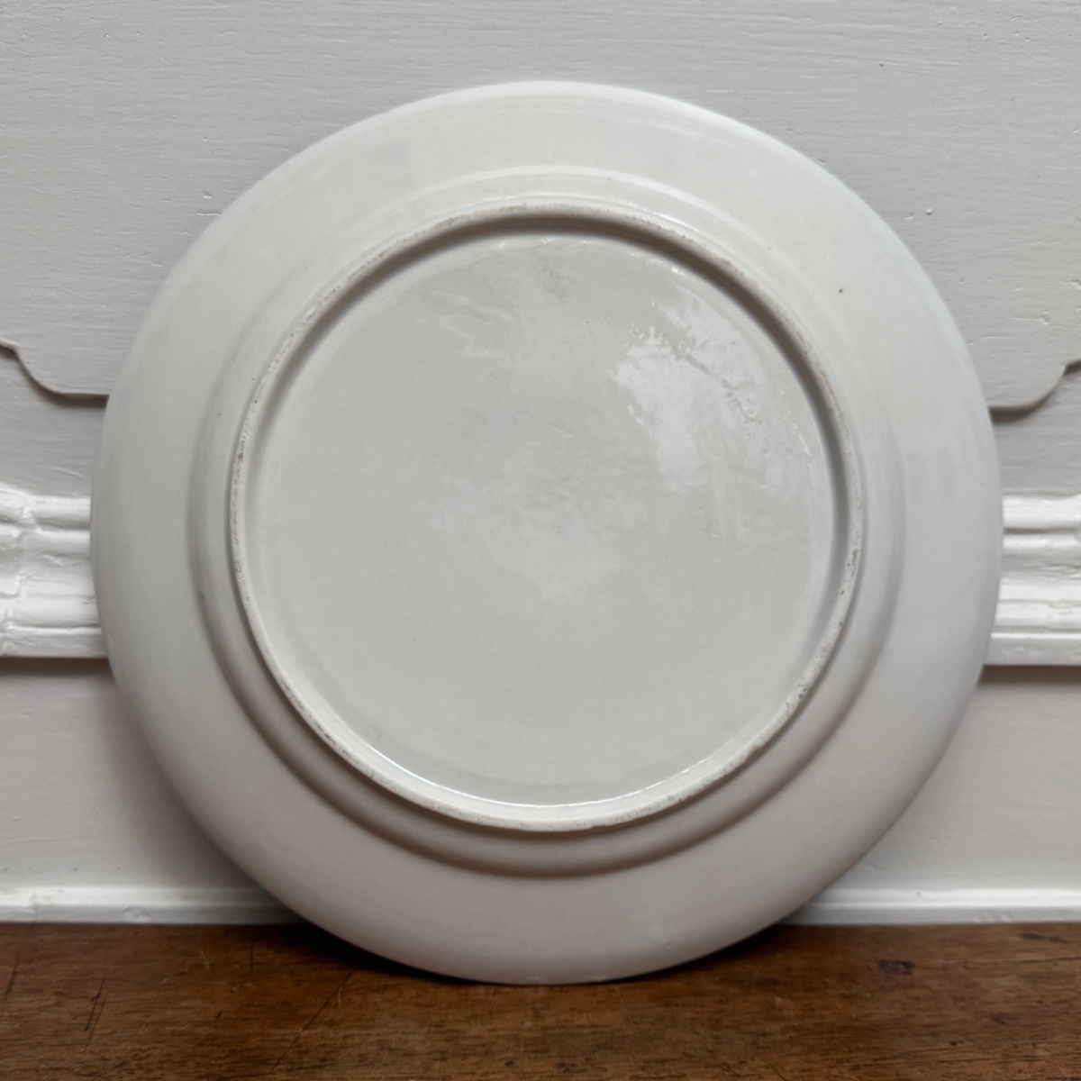 Blue And White Chinese Plate With Dragon Decoration, 19th Century-photo-2