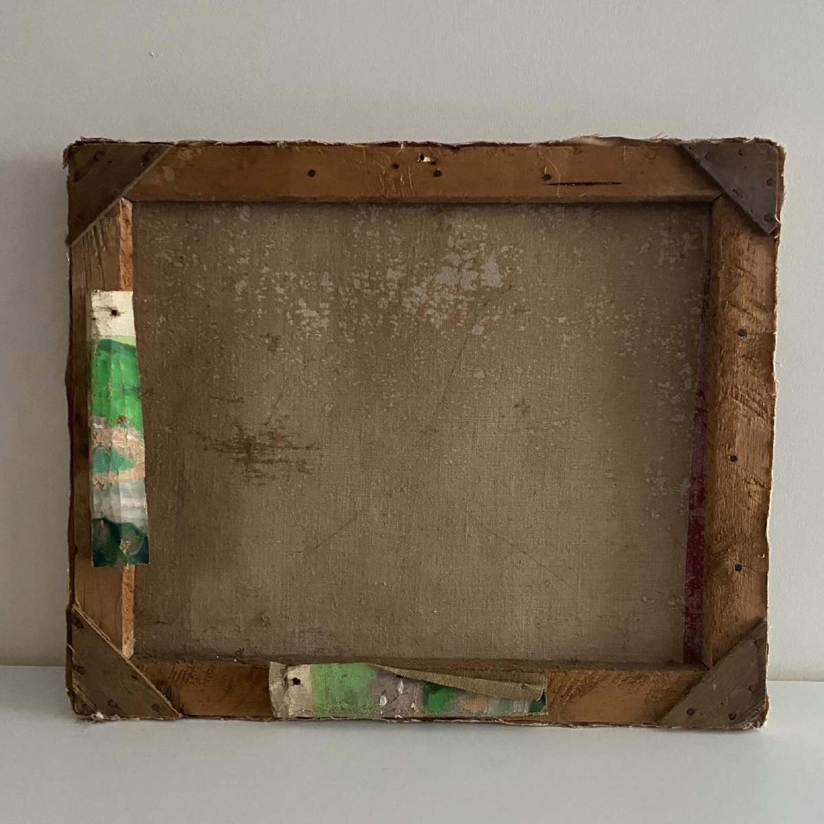 Huile sur toile XXe péniche sur les bords de l'Erdre Nantes -photo-8