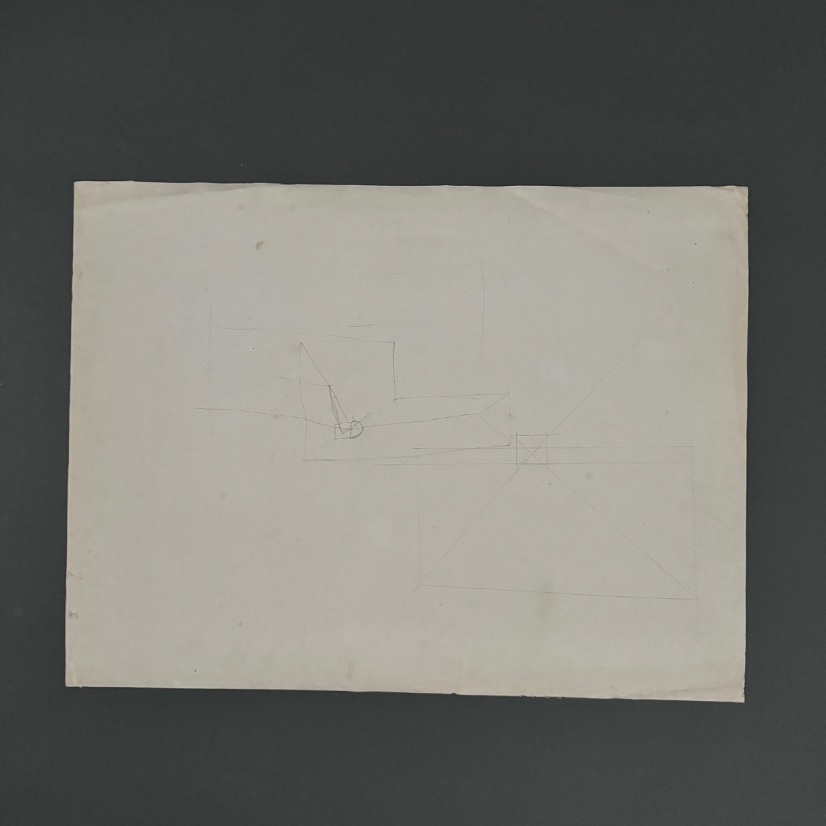 Drawing Or Blueprint Of A 19th-century Compagnon Du Devoir Carpenter.-photo-7