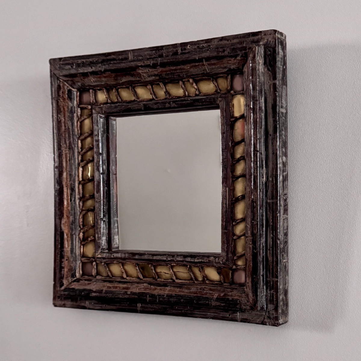 20th Century Mazarin Mirror By Henry Bernard, Student Of Line Vautrin, Talosel -photo-2