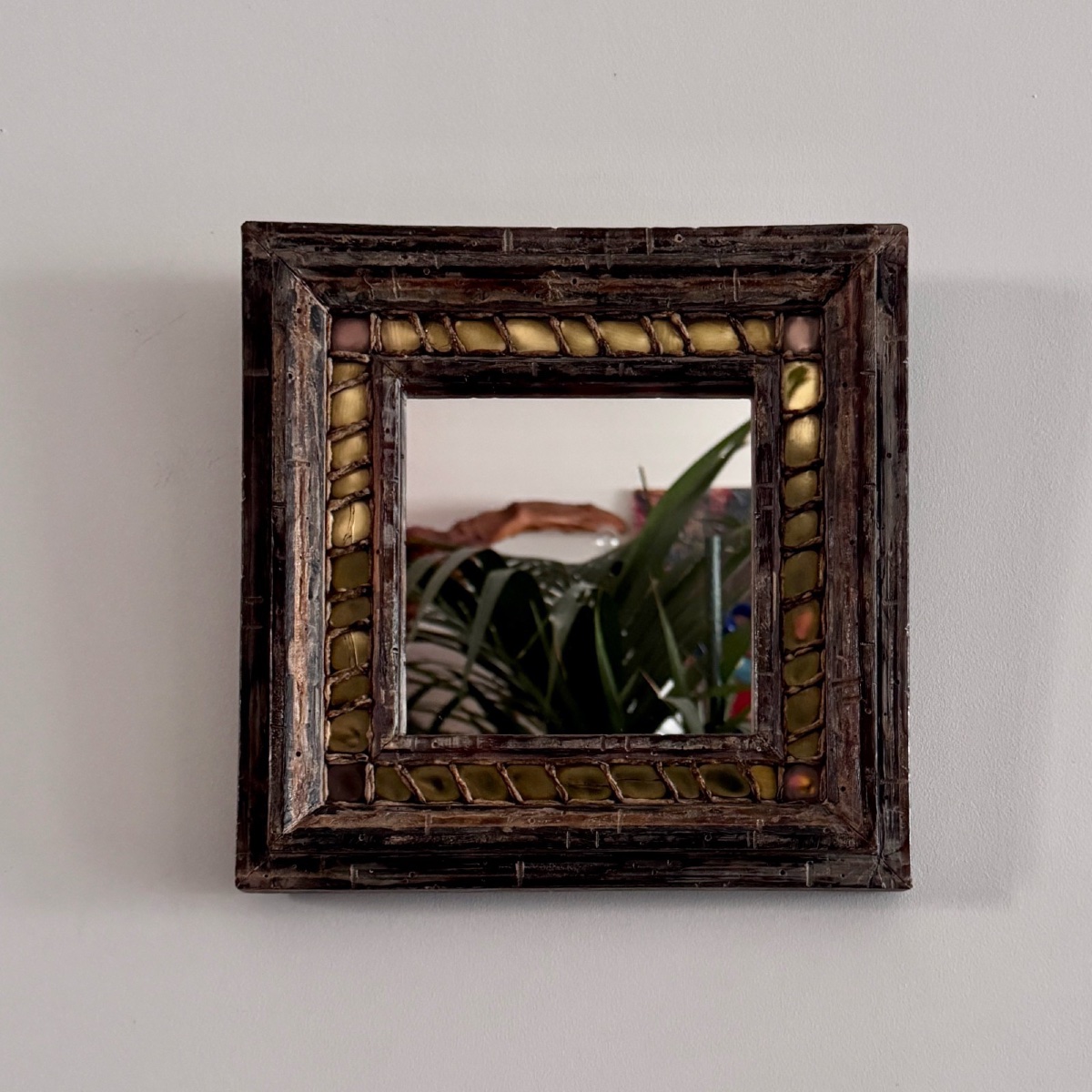 20th Century Mazarin Mirror By Henry Bernard, Student Of Line Vautrin, Talosel -photo-4
