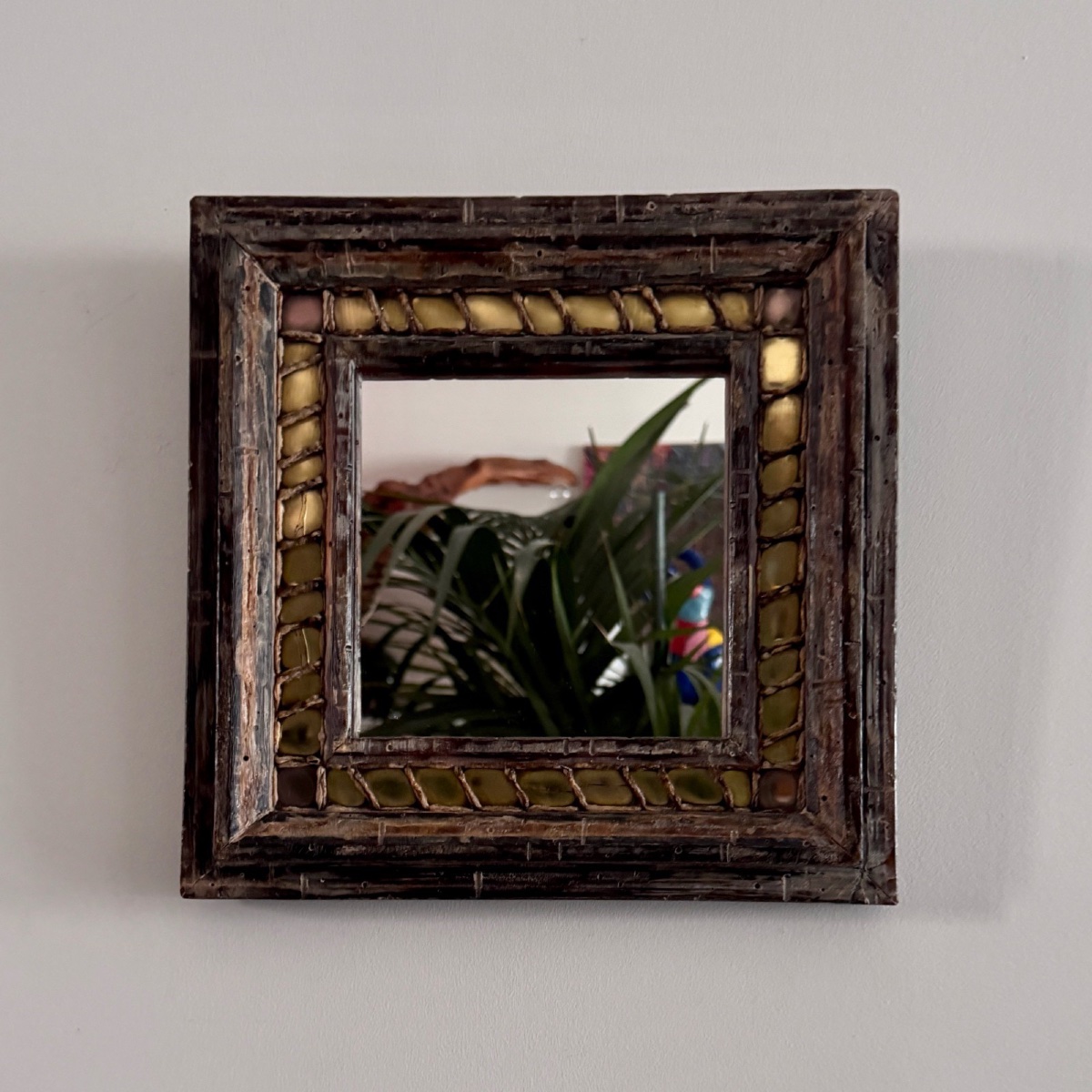 20th Century Mazarin Mirror By Henry Bernard, Student Of Line Vautrin, Talosel -photo-2