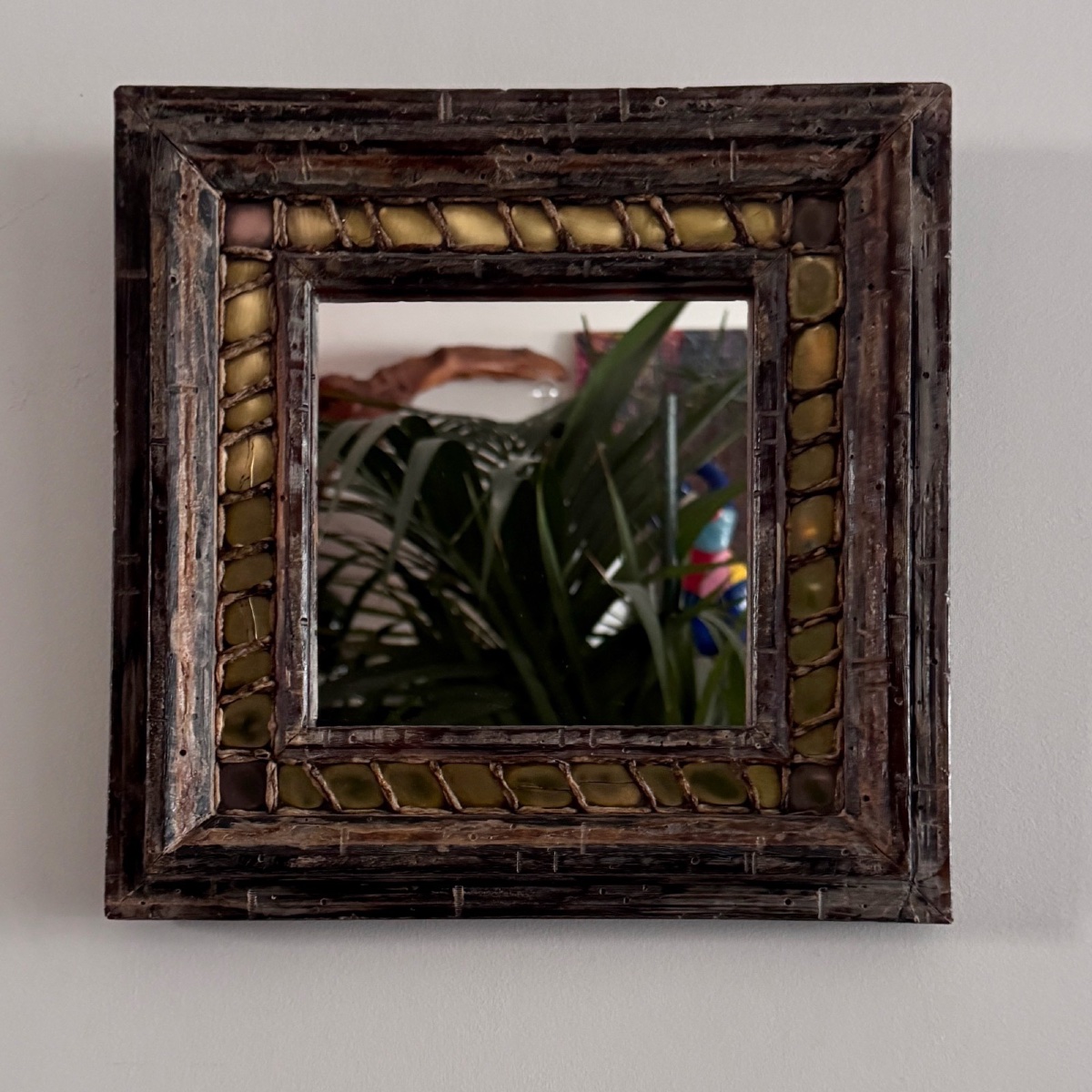 20th Century Mazarin Mirror By Henry Bernard, Student Of Line Vautrin, Talosel -photo-3