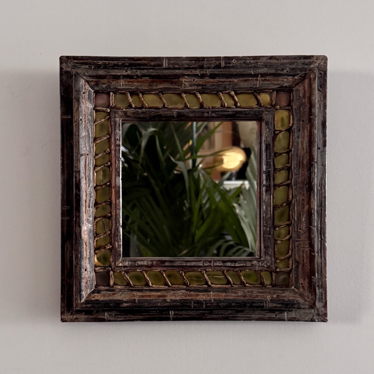 20th Century Mazarin Mirror By Henry Bernard, Student Of Line Vautrin, Talosel -photo-4