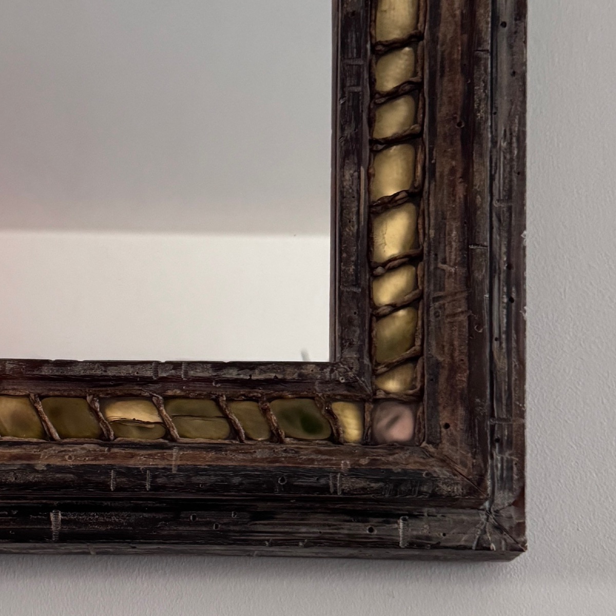 20th Century Mazarin Mirror By Henry Bernard, Student Of Line Vautrin, Talosel -photo-5