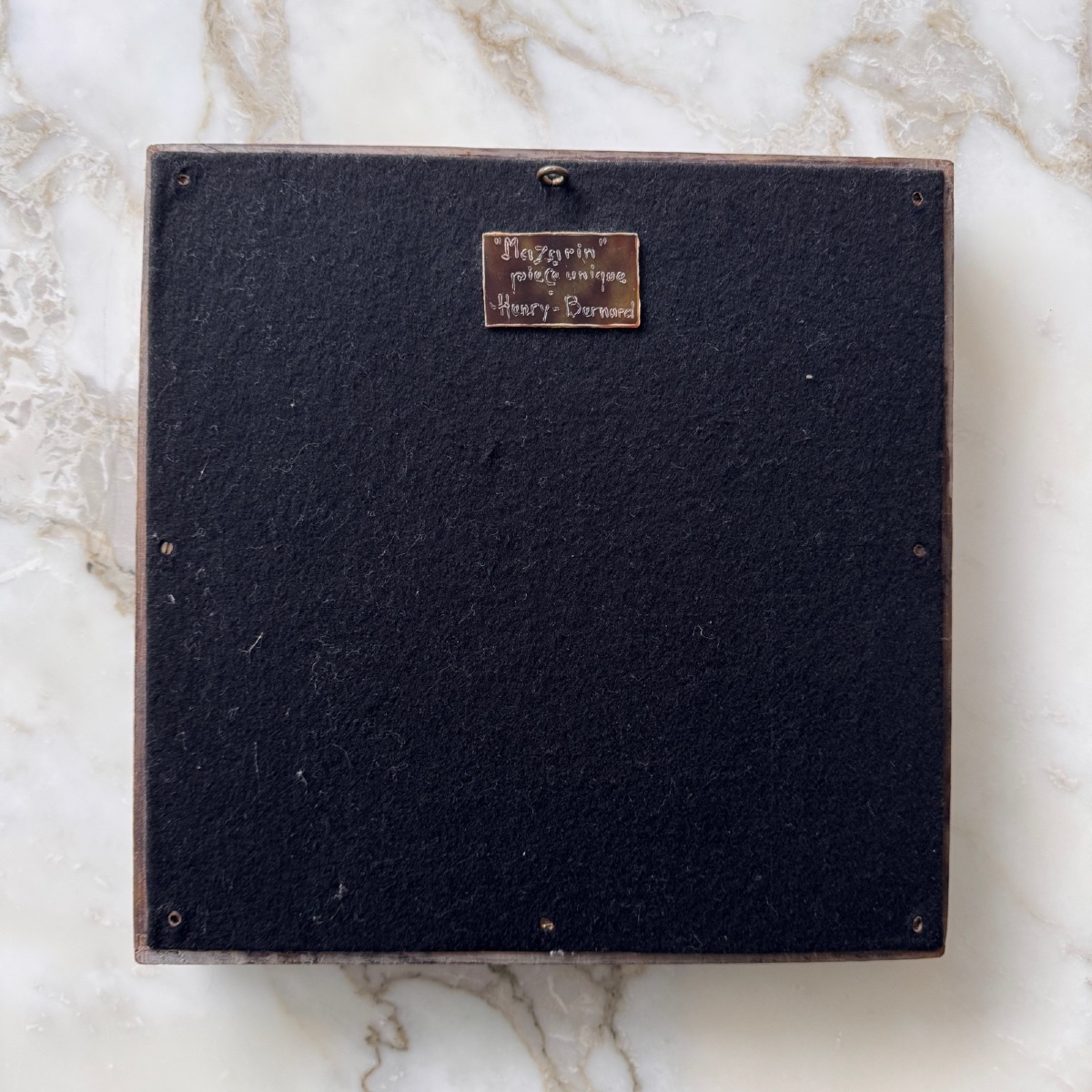 20th Century Mazarin Mirror By Henry Bernard, Student Of Line Vautrin, Talosel -photo-7