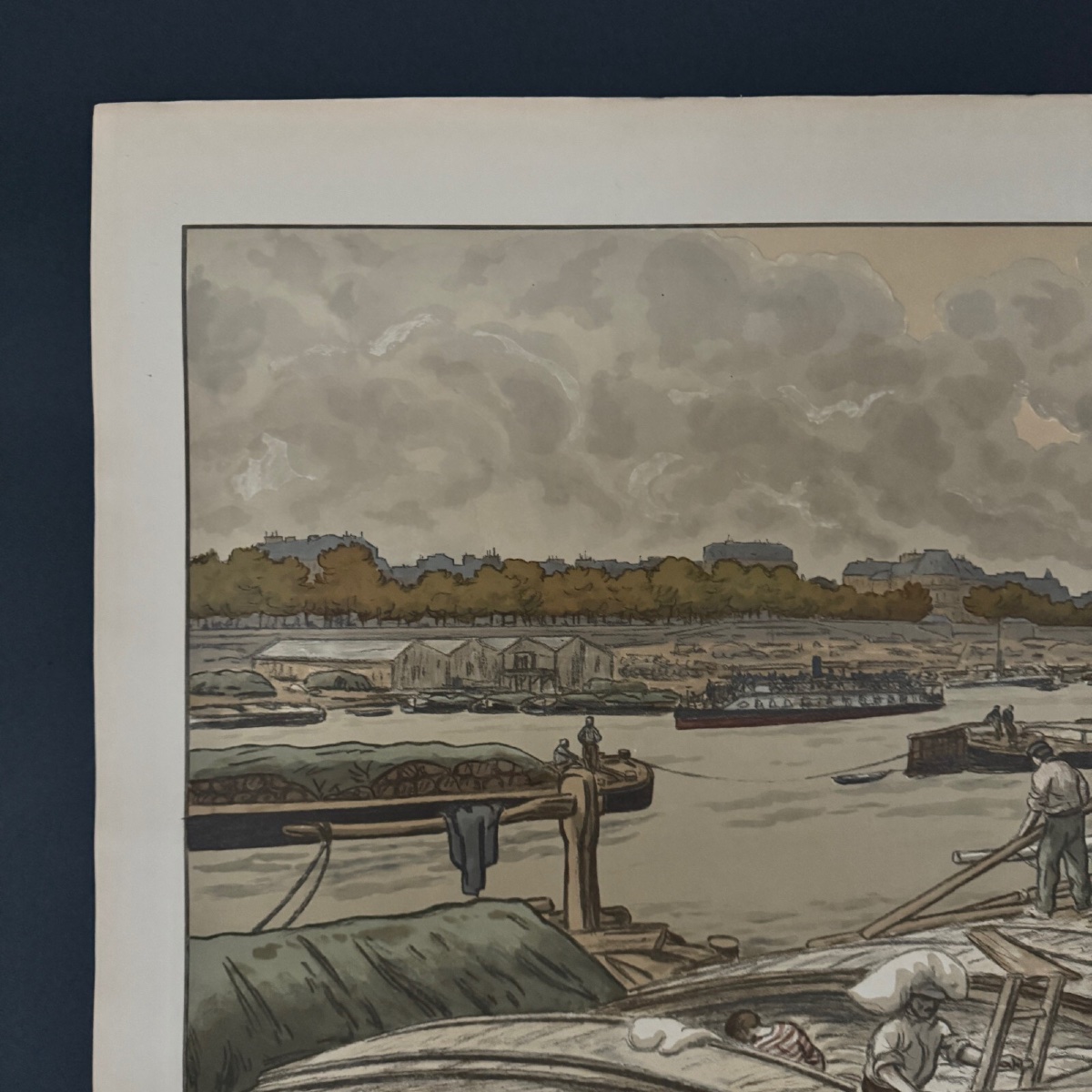 Lithograph By Henri Rivière, Parisian Landscapes - The Quai d'Austerlitz-photo-3