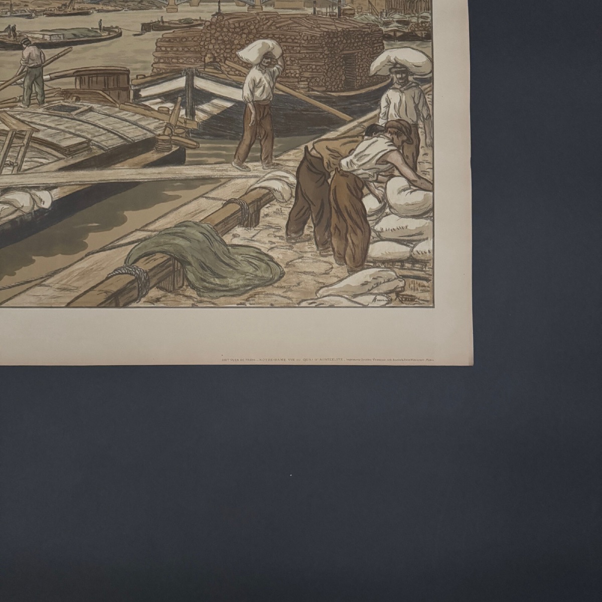 Lithograph By Henri Rivière, Parisian Landscapes - The Quai d'Austerlitz-photo-5