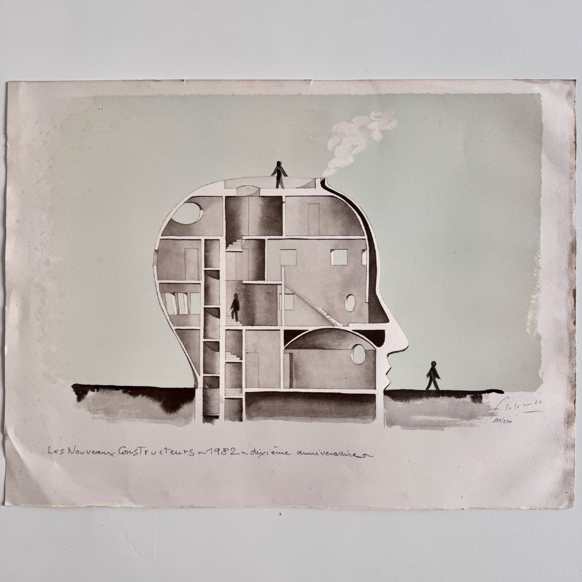 Lithograph By François-xavier Lalanne, The New Builders -photo-2