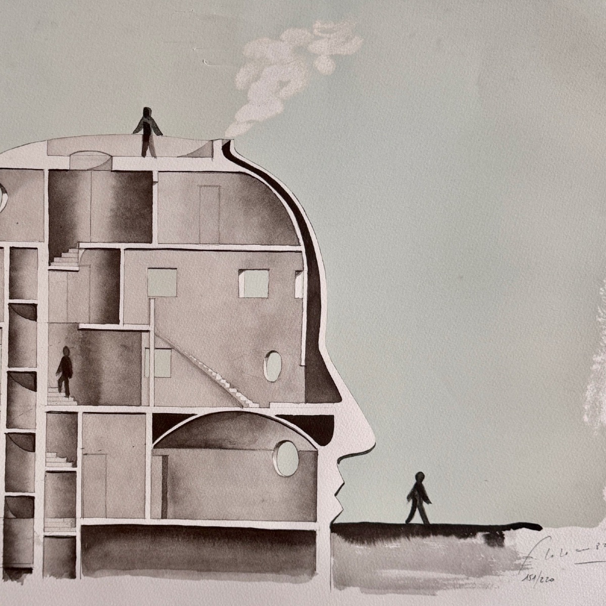 Lithograph By François-xavier Lalanne, The New Builders -photo-3