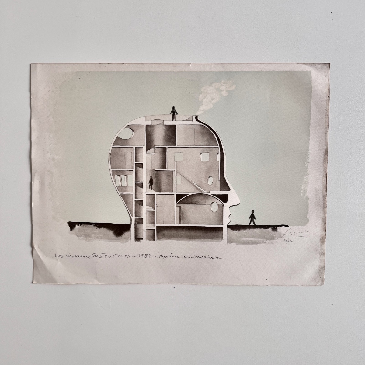 Lithograph By François-xavier Lalanne, The New Builders 
