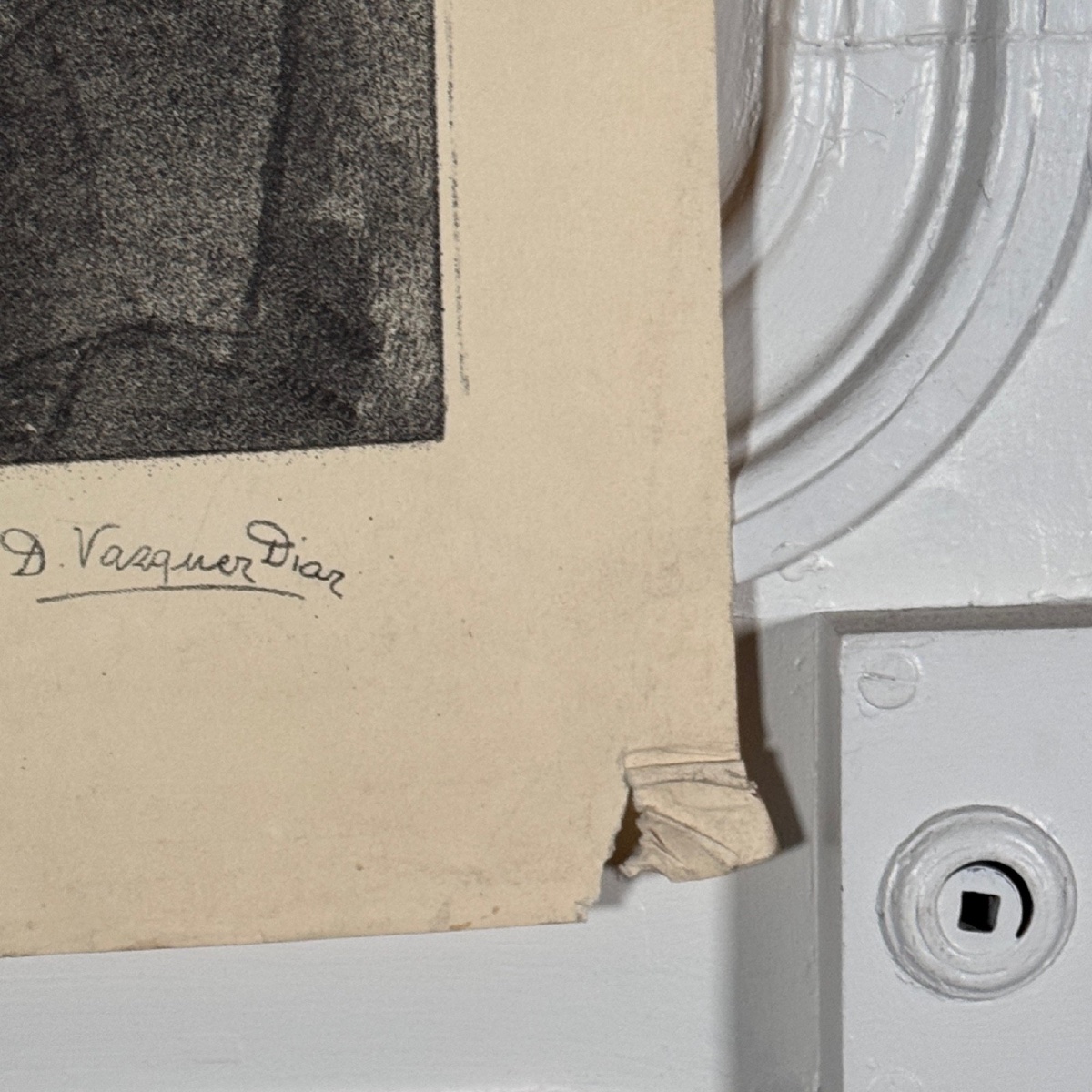 Gravure contresignée Les Mères Serbes vers l'exil par Daniel Vazquez Diaz-photo-2