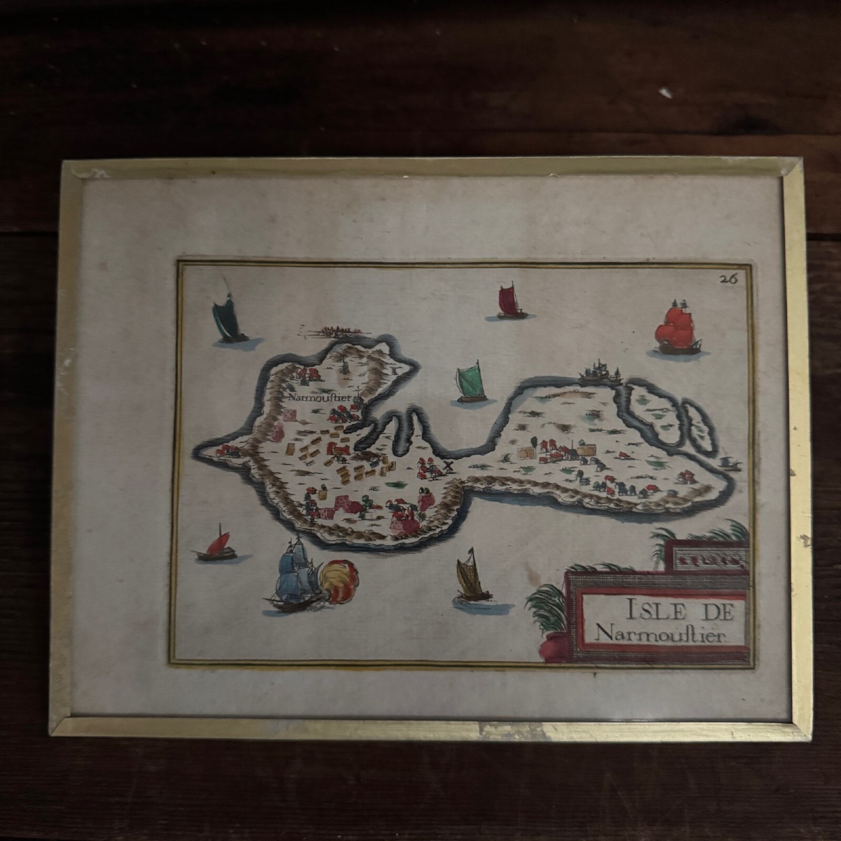 Gravure Isle de Noirmoultier par Christophe Tassin 1634