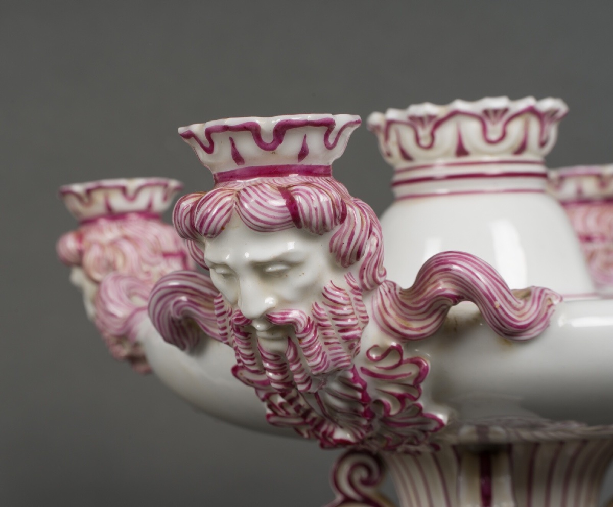 Pair Of Jacob Petit Rihouet 5-light Candelabra With Caryatid Decoration, 19th Century-photo-3