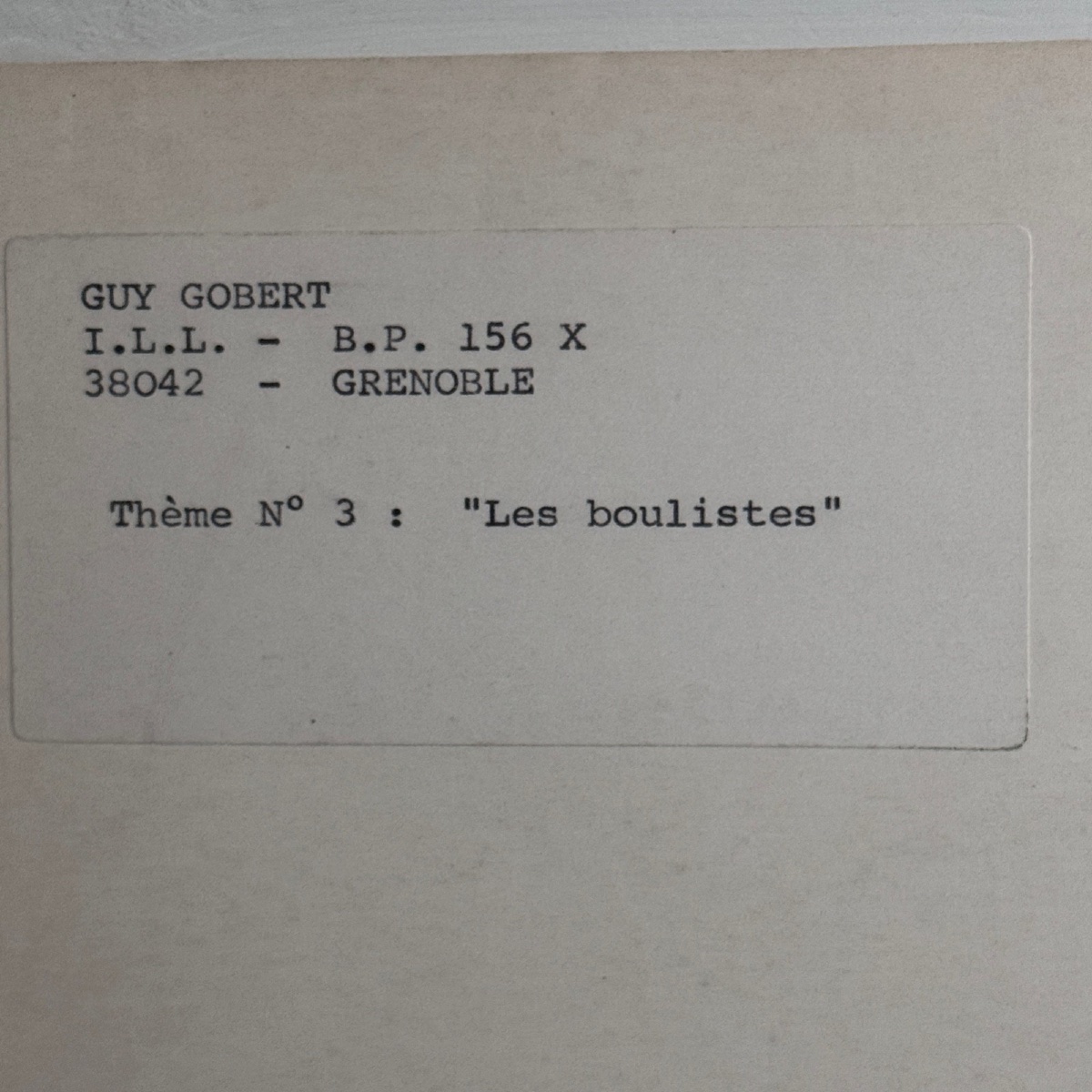 Photo Les boulistes par Guy Gobert Concours APAL Grenoble XXe-photo-4