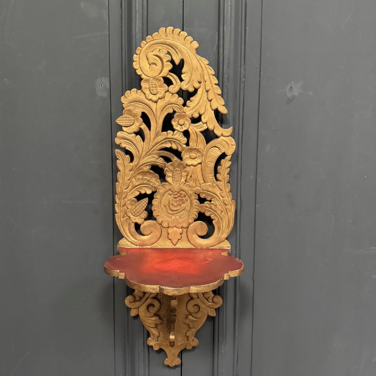 19th Century Carved Gilt Wood Ottoman Shelf -photo-2