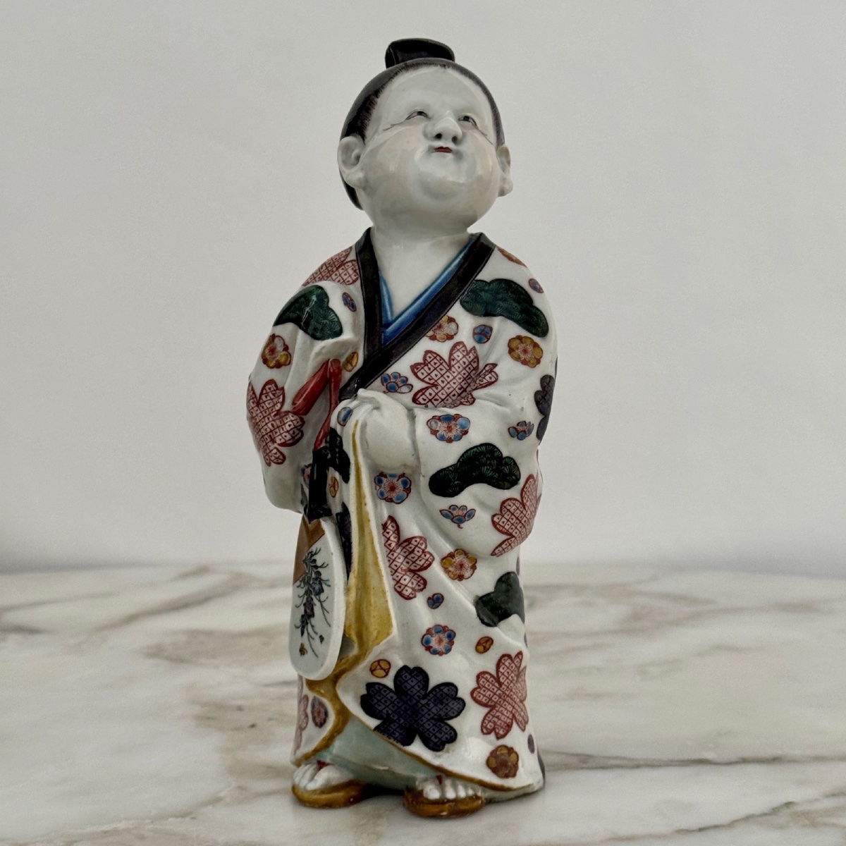 Poupée en porcelaine d'Arita Japon fin XIXe -photo-2