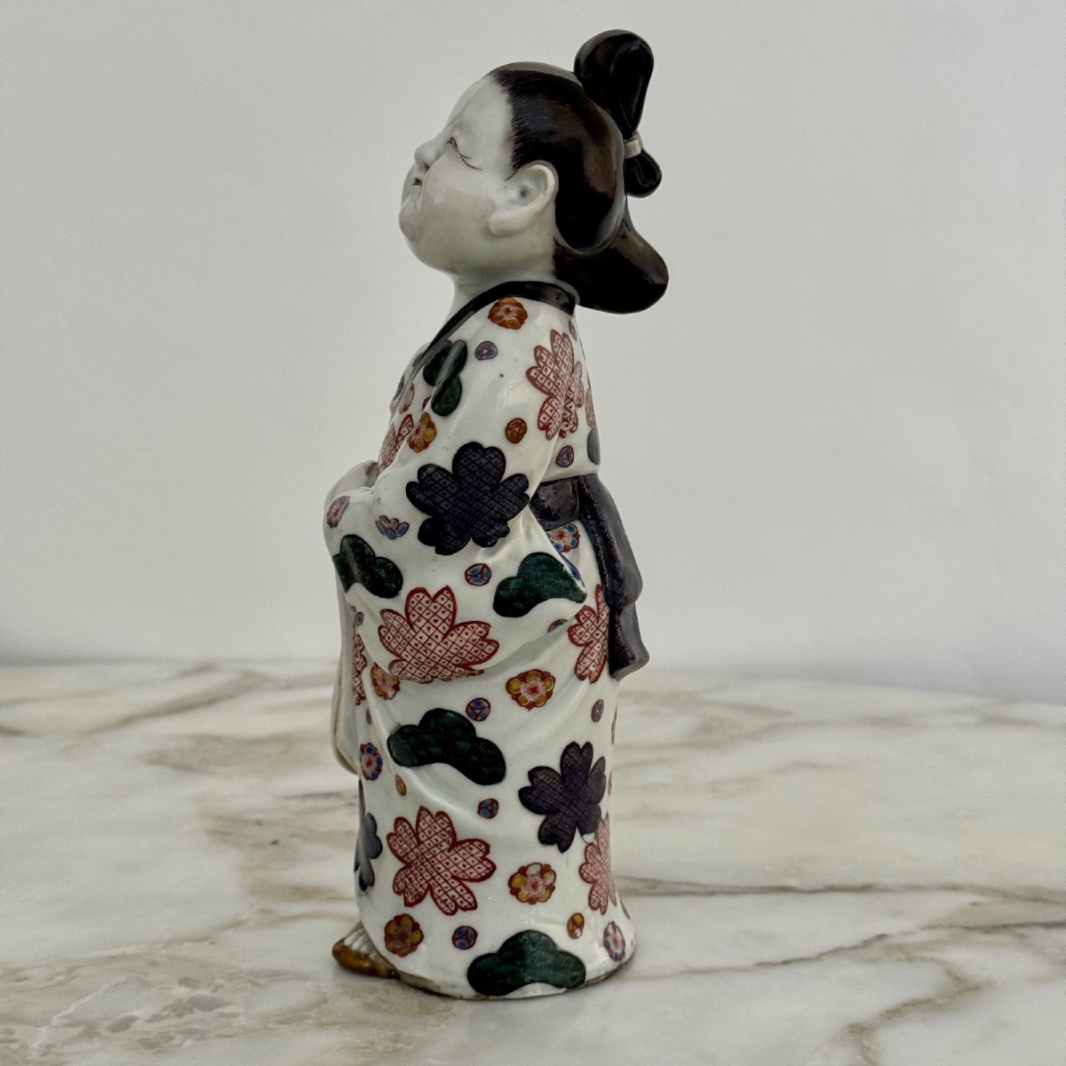 Poupée en porcelaine d'Arita Japon fin XIXe -photo-3