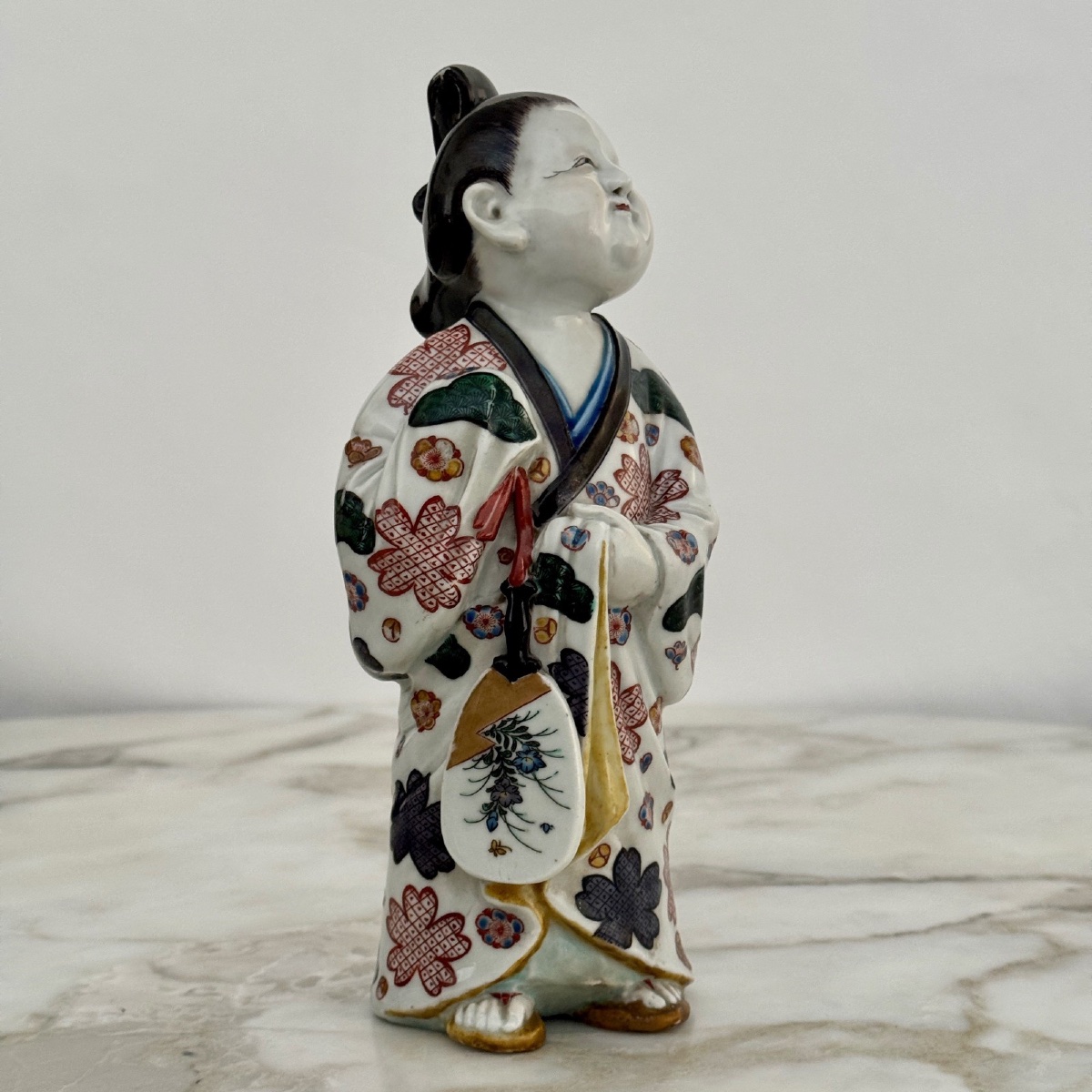 Poupée en porcelaine d'Arita Japon fin XIXe -photo-2