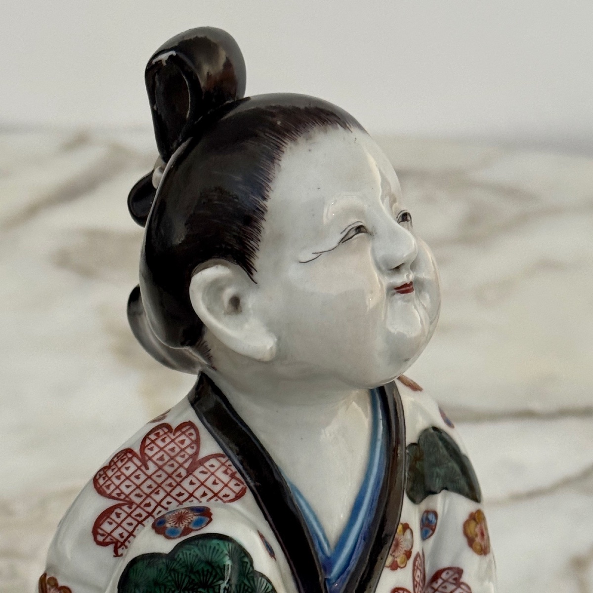 Poupée en porcelaine d'Arita Japon fin XIXe -photo-3