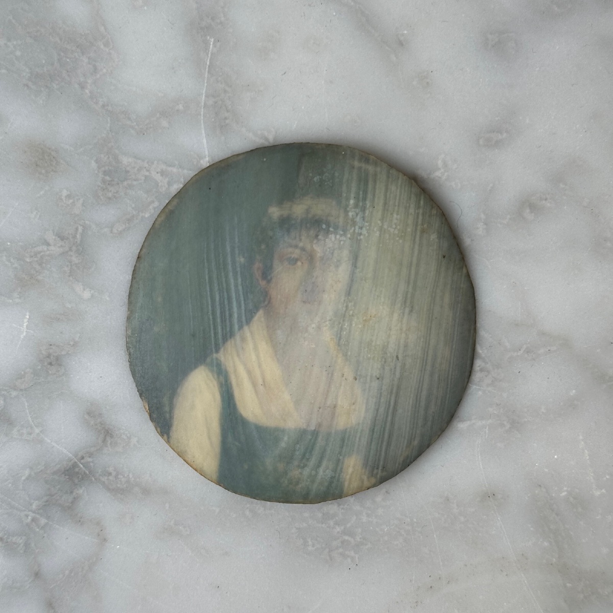 Miniature From The First Half Of The 19th Century Depicting An Elegant Woman-photo-4