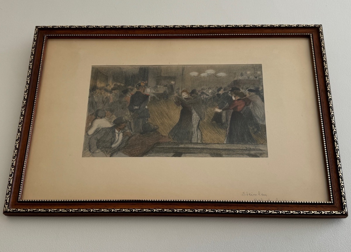 Lithographie en couleur par Théophile-Alexandre Steinlen contresignée -photo-1