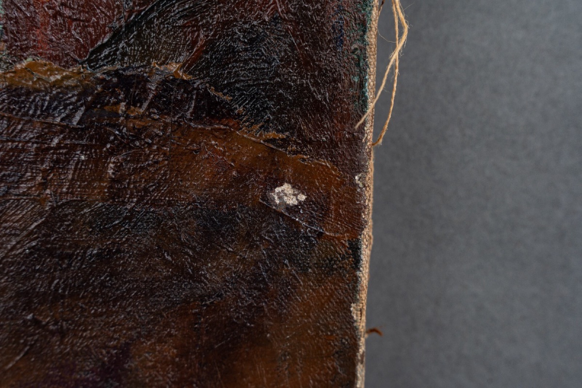 Huile sur toile scène de plage peintre chevalet -photo-4