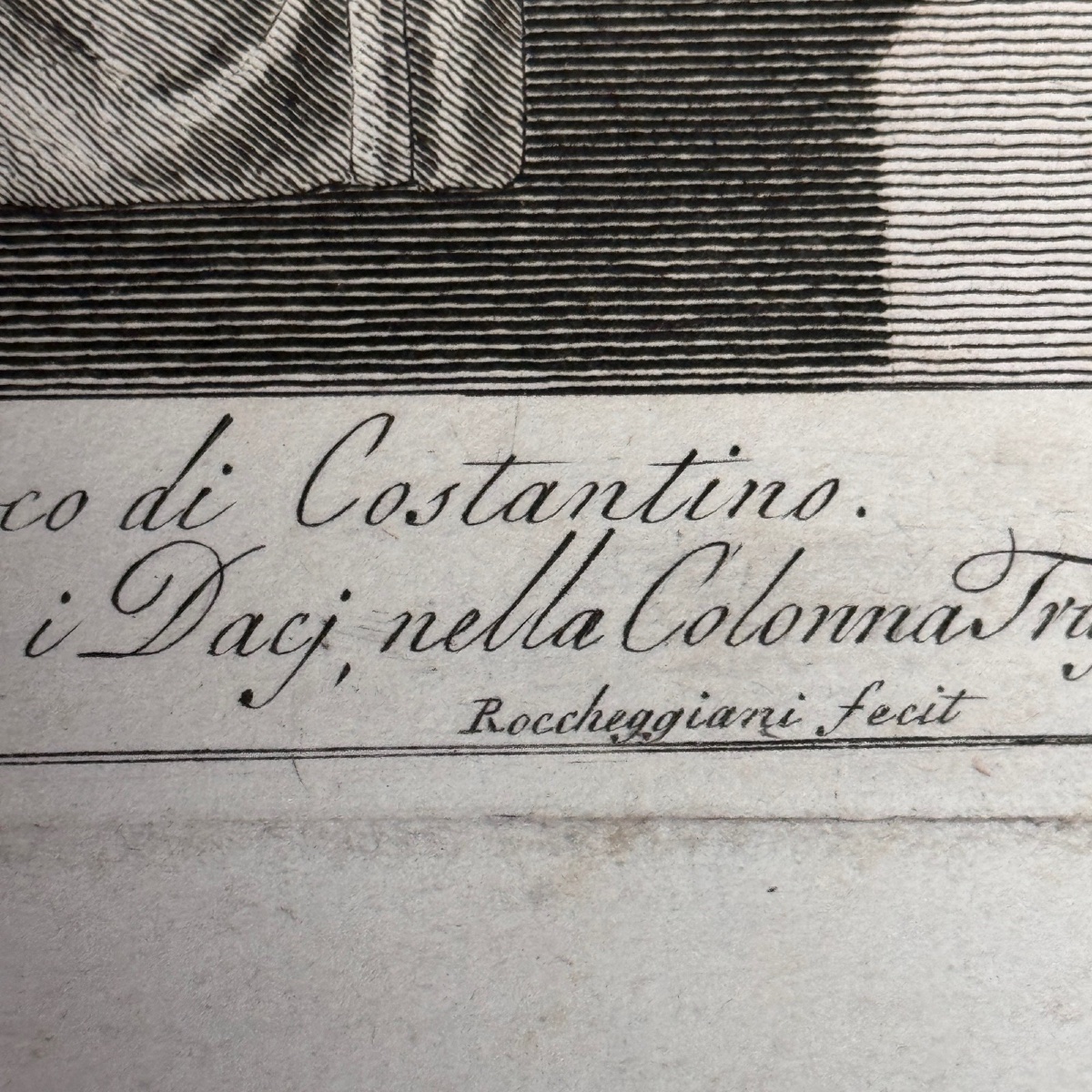 Early 19th-century Antique Engraving Roccheggiani Fecit Roman Armor-photo-1