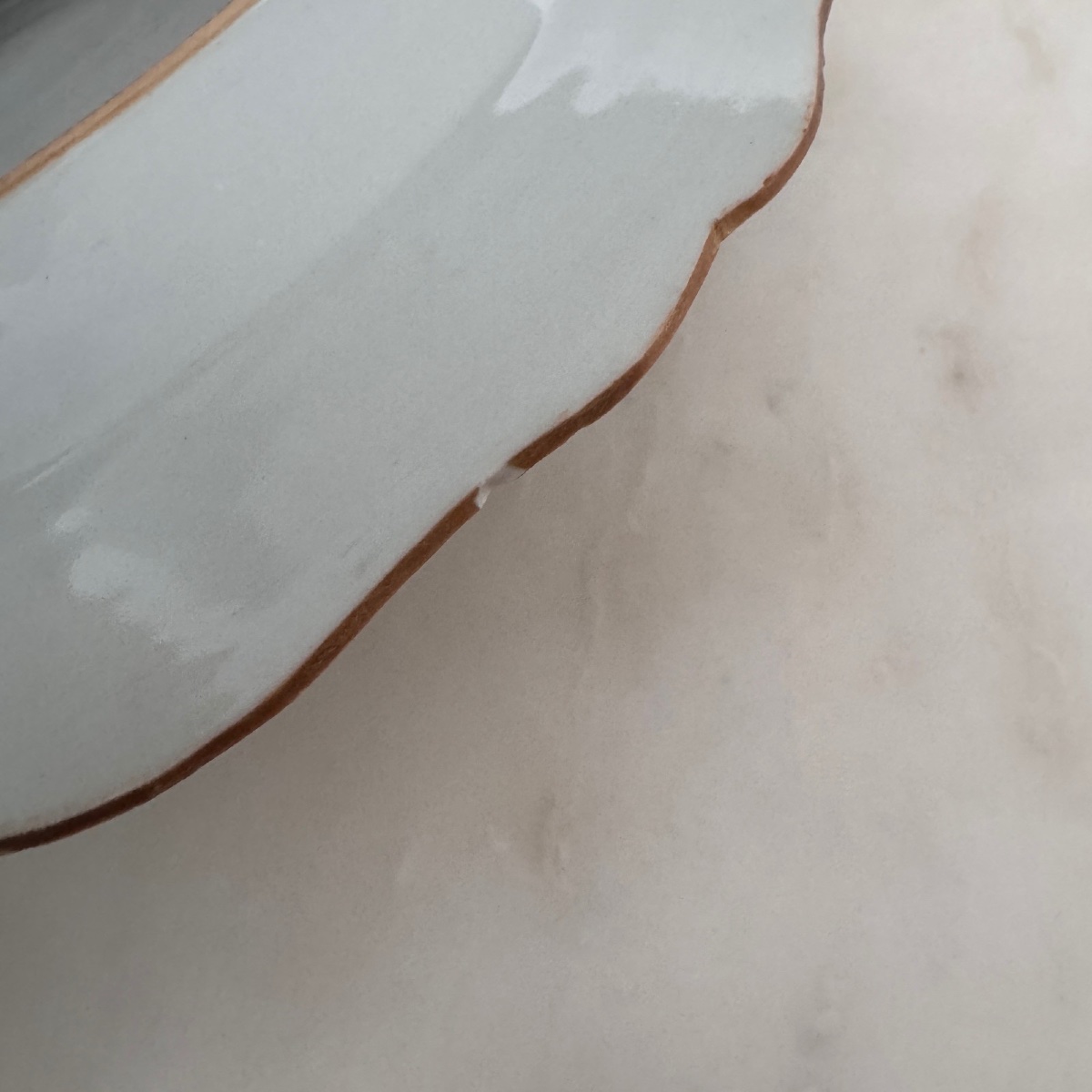 Suite de 4 assiettes en porcelaine Compagnie des Indes XVIIIe -photo-5