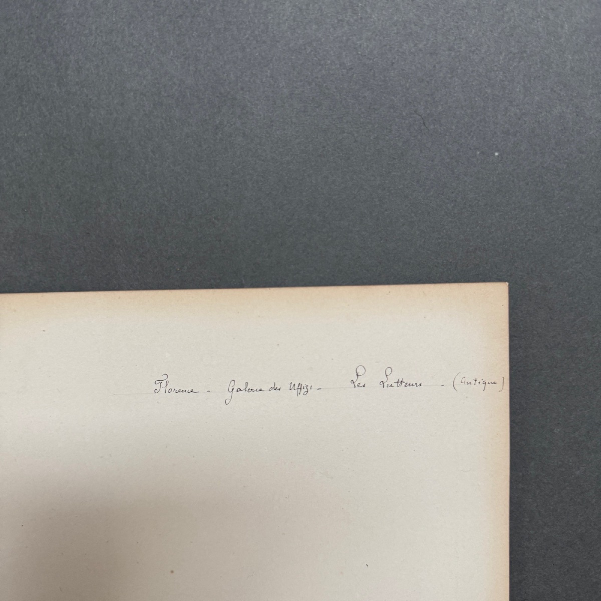 Photo albumine représentant Les Lutteurs Florence XIXe-photo-4