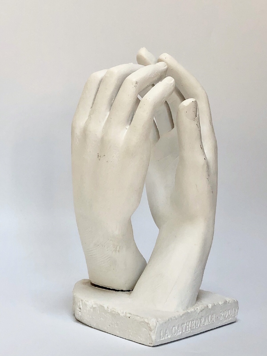 Sculpture La Cathédrale Rodin Plaster Workshop Casting-photo-3