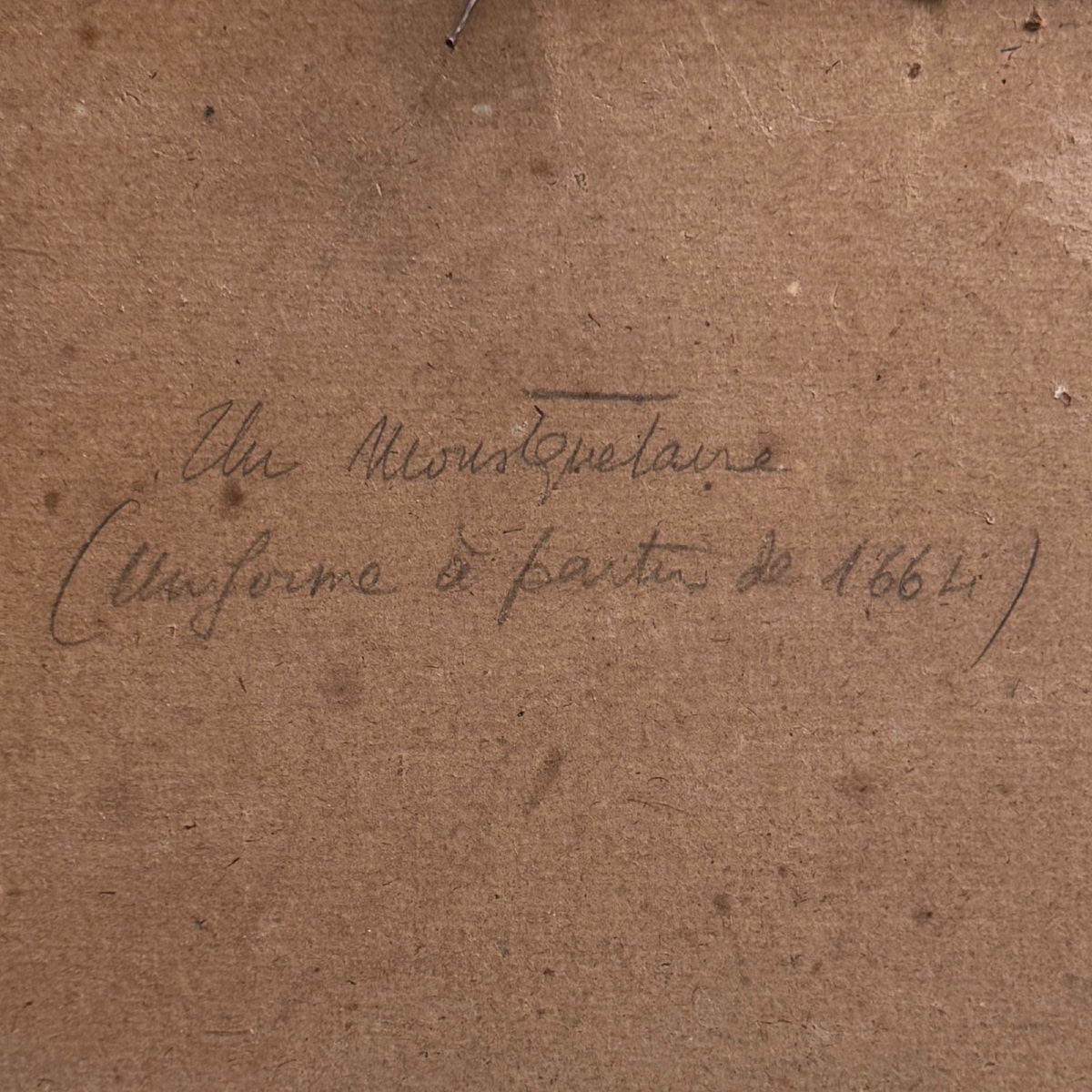 Dessin esquisse représentant un mousquetaire XVIIIe-photo-5