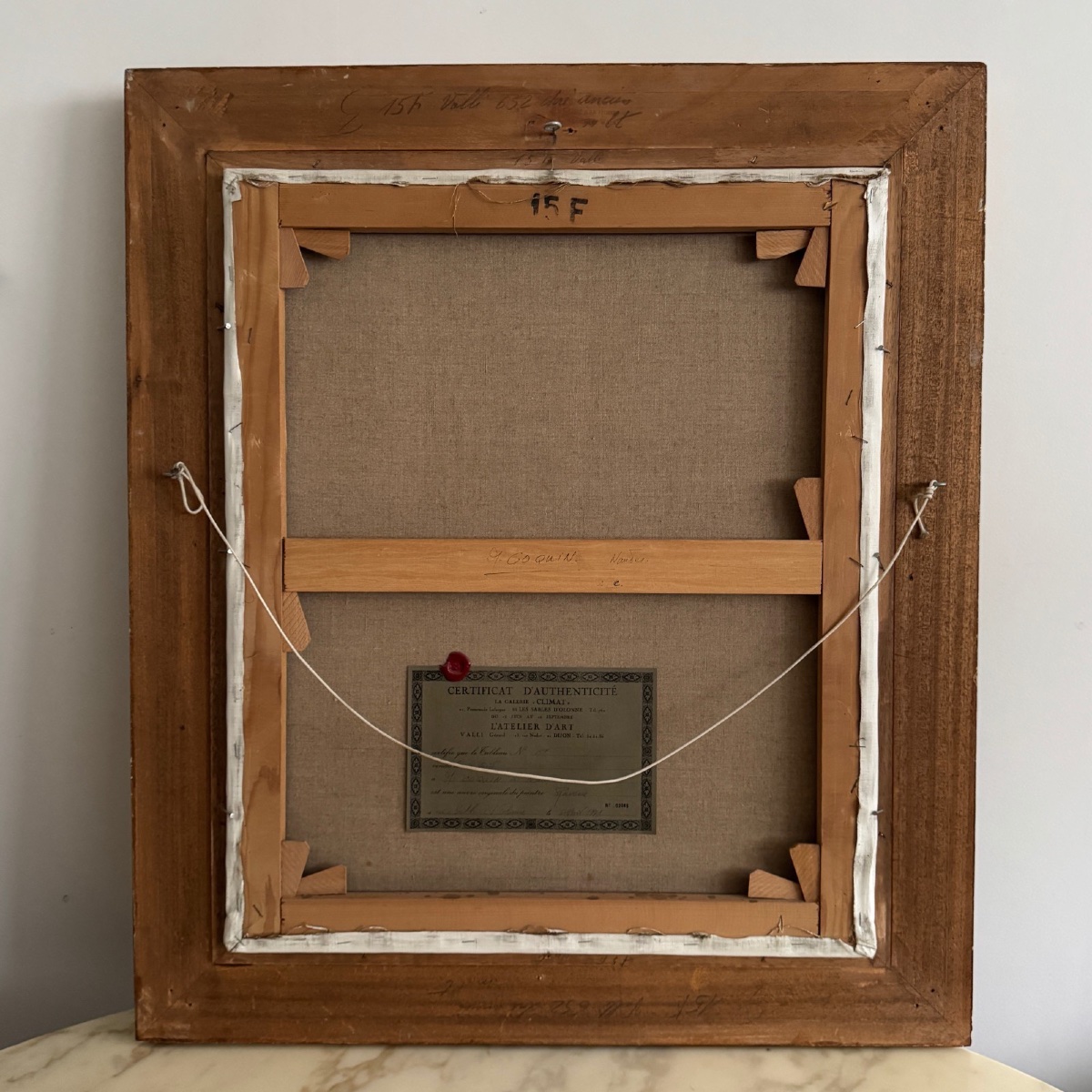 Oil On Canvas Still Life With Daisies By Elisabeth Rouvière 20th Century-photo-7